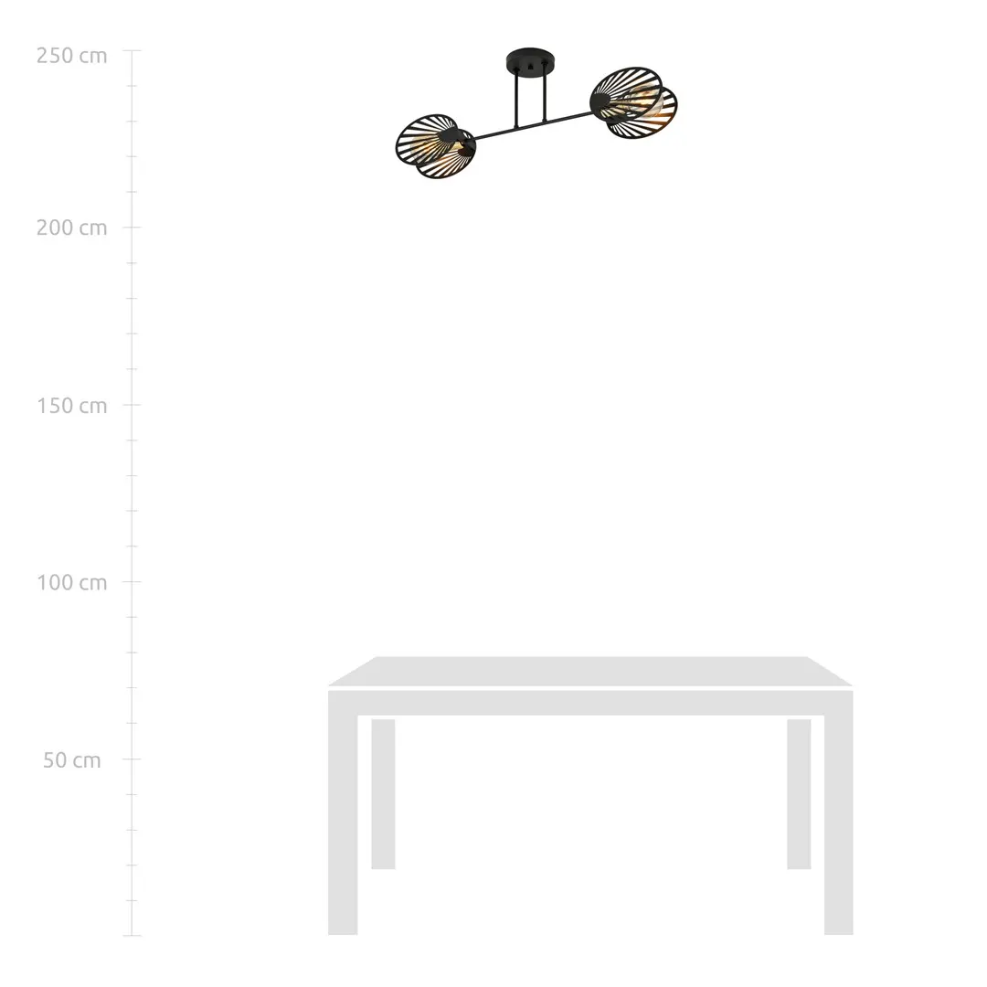 Lampa sufitowa TALIA Czarny 1181/2 - 1181/2
