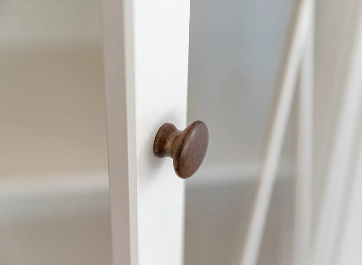 Witryna MARONE ELITE 1-drzwiowa z 3 szufladami - biała, tabacco - PLMEL04/T