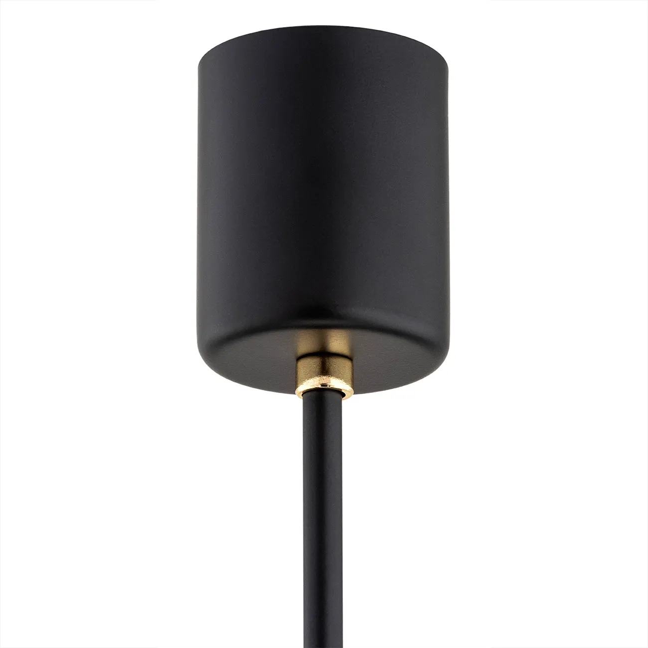 Żyrandol CAMELOT PLUS metalowy czarny mosiądz opal 58x51cm - 2114