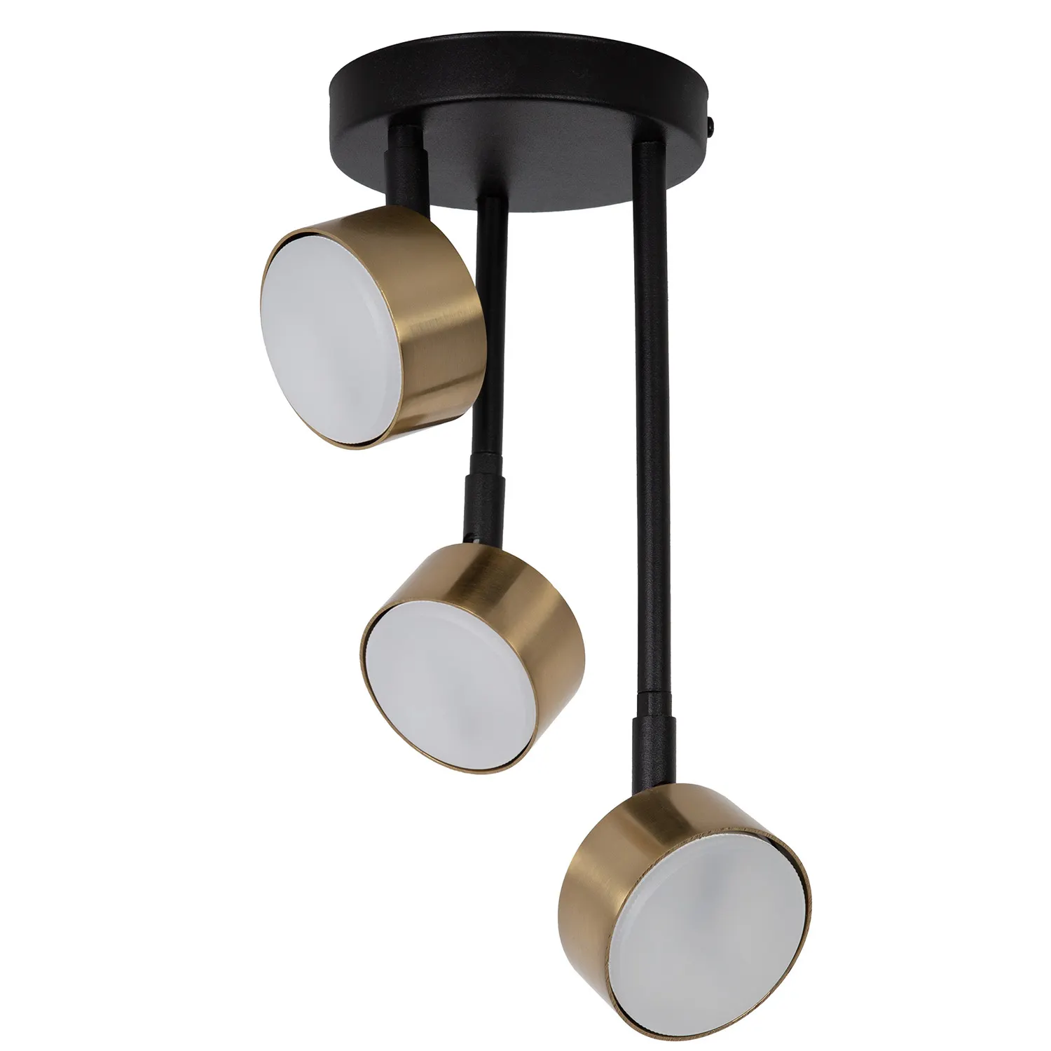 Lampa sufitowa/plafon NEMO 3 czarno-złoty