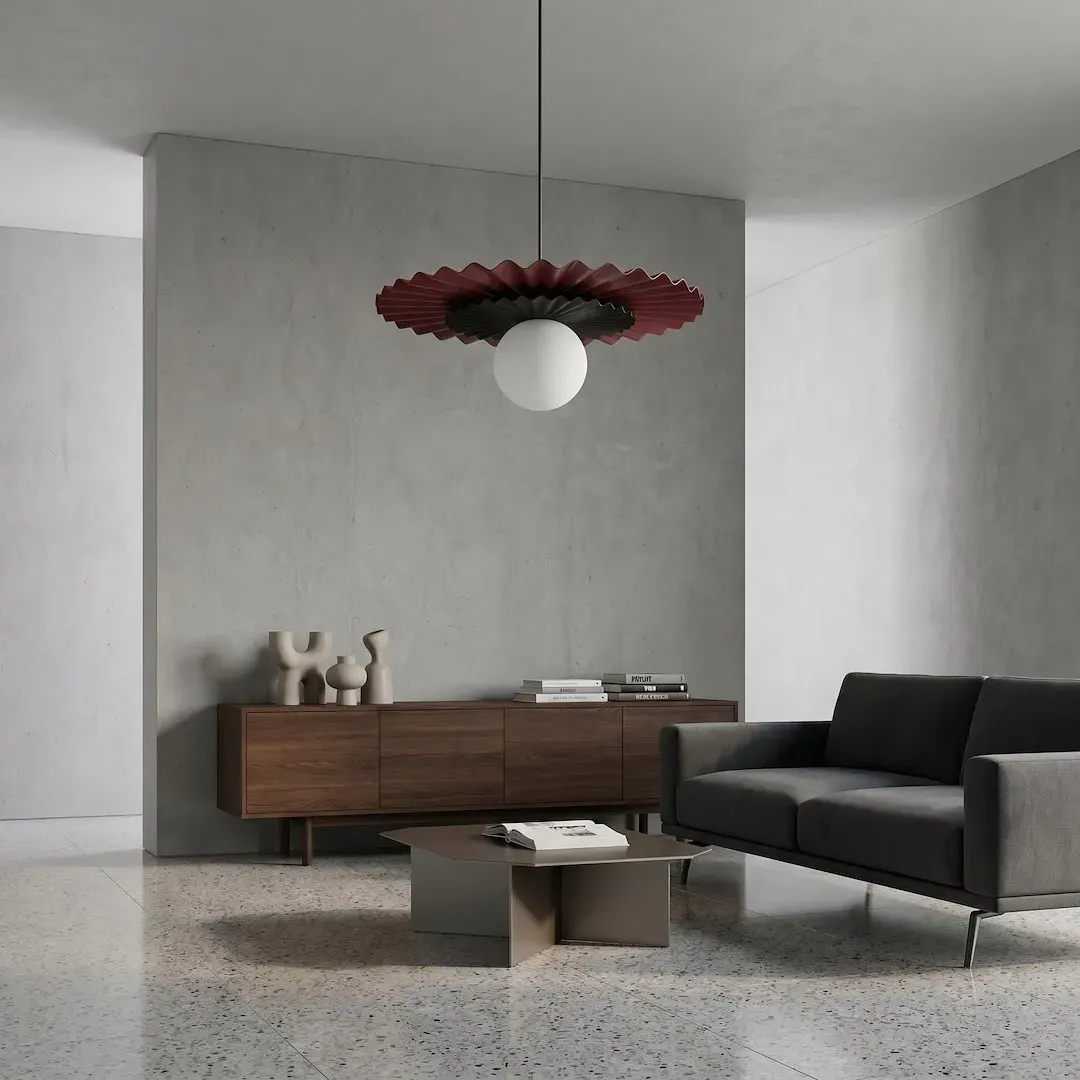 Lampa wisząca UMBRA 1 burgundowy czarny - 1732/1