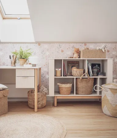 Biurko z szufladami MILOO 125 cm białe - PIN_045-505-310