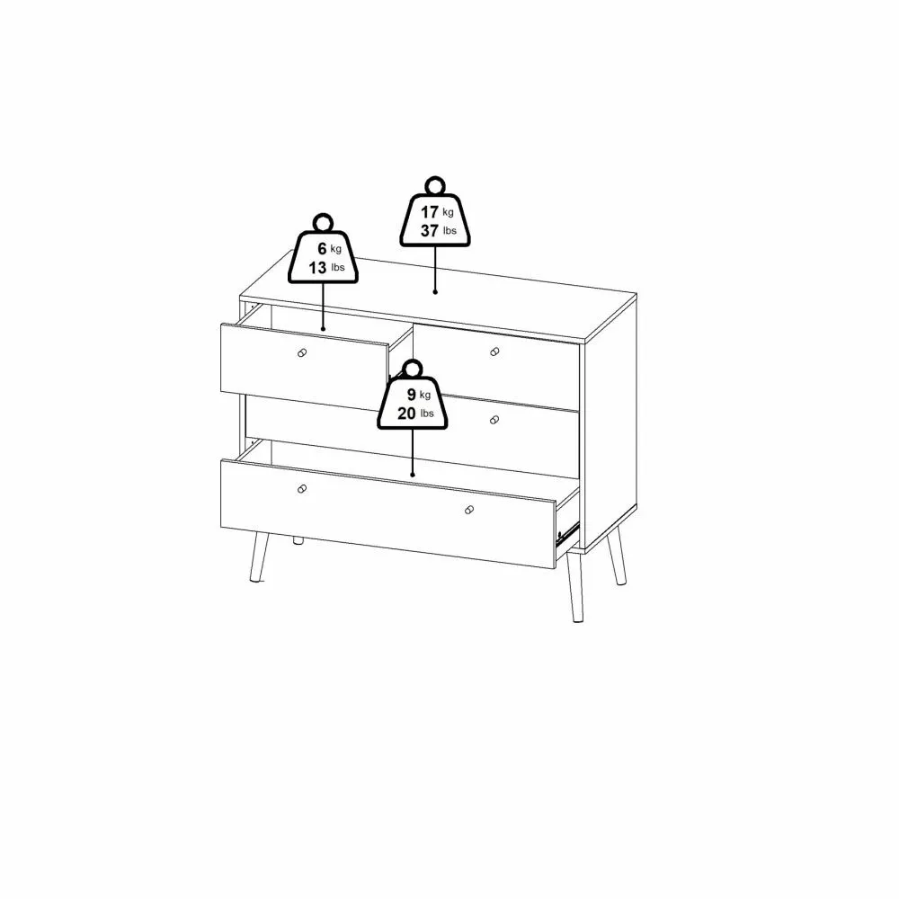 image szafka, komoda, drewniana, szuflady, mebel