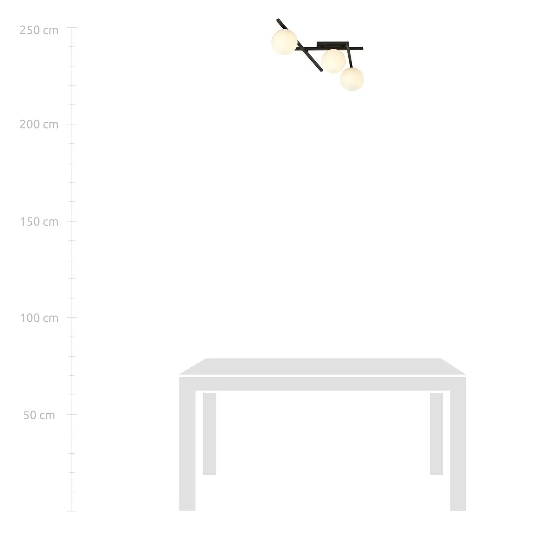 Lampa sufitowa SMART Czarny 1103/3 - 1103/3