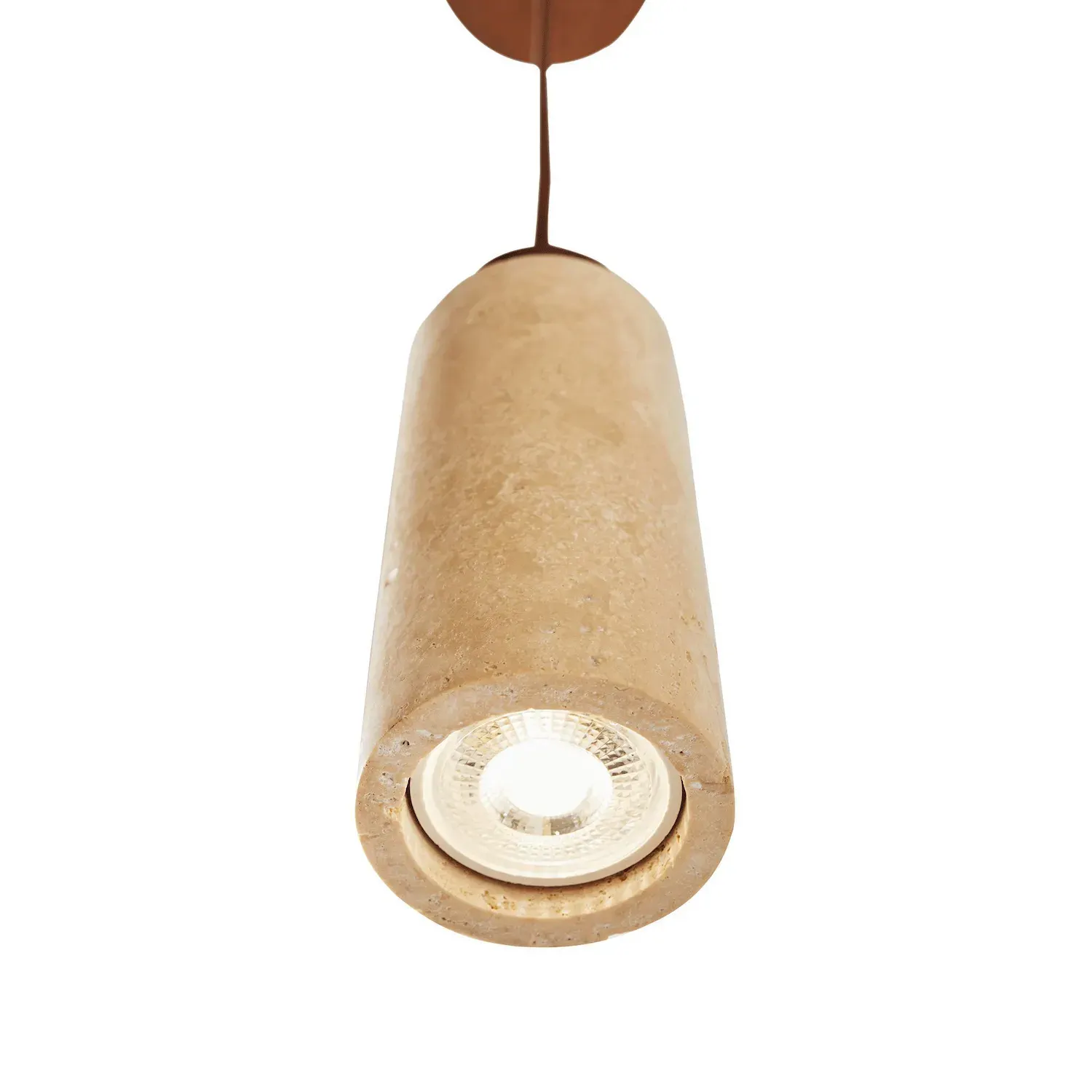Lampa wisząca BABIL Walnut beżowy brązowy orzech