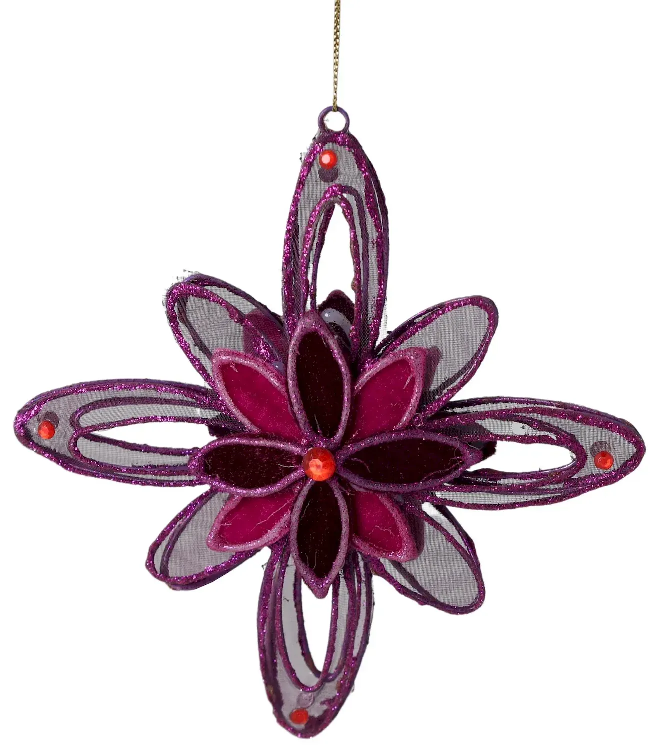 Zawieszka KWIATEK jasny fiolet