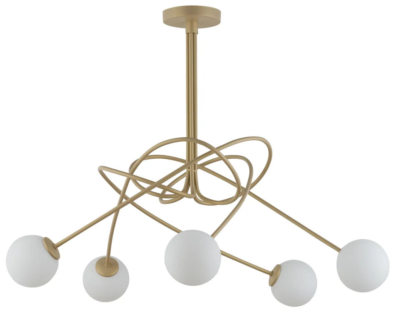 Lampa sufitowa VELVET 5 złota