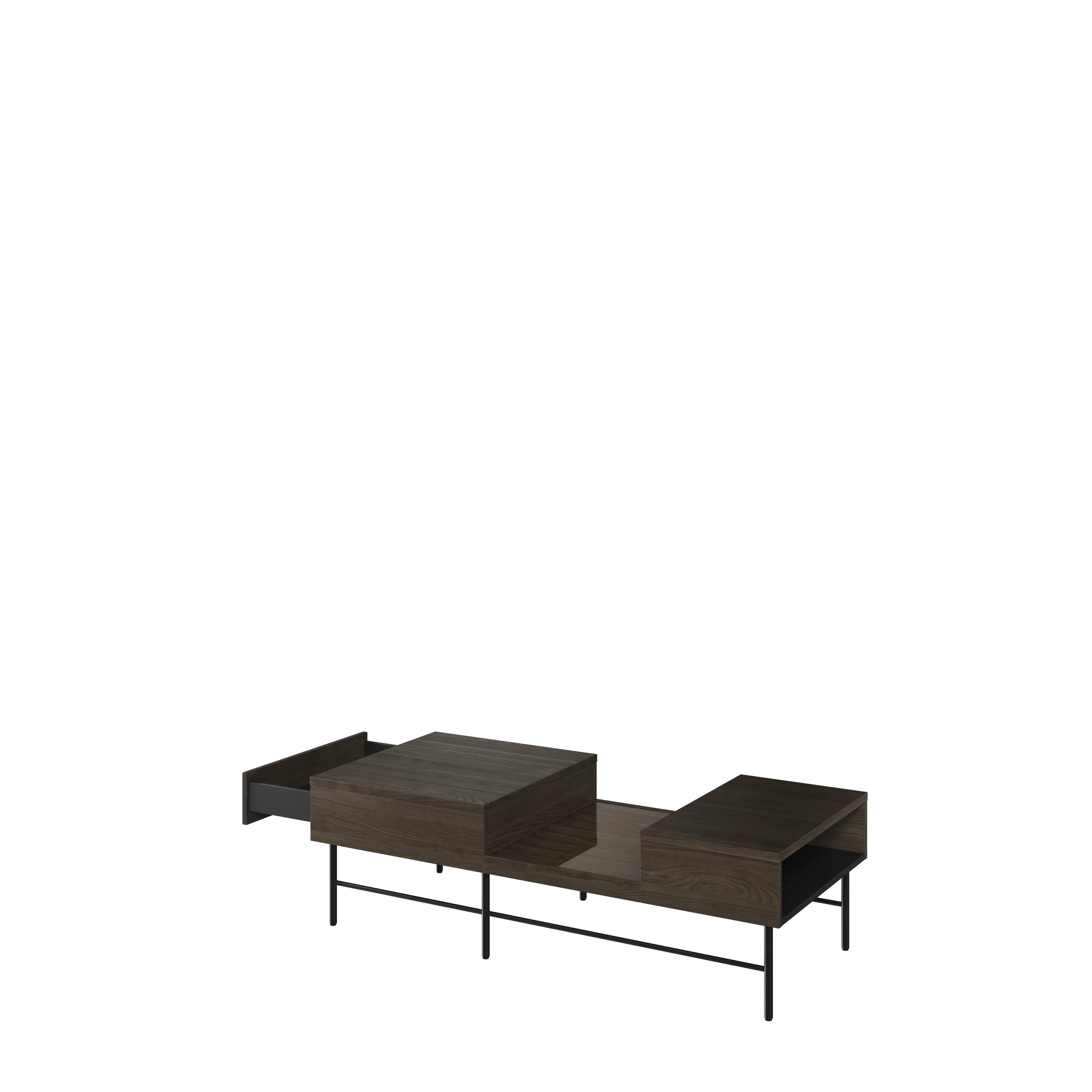 Stolik kawowy Piemonte PE-08 134x60cm jesion portlandzki/czarny - PE8JCZ