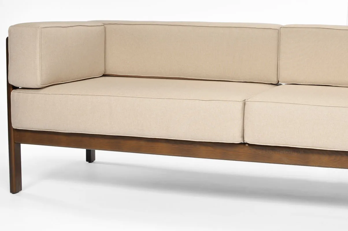Sofa ogrodowa EDEN 3-osobowa - brązowy, beżowy - FE5906948124981