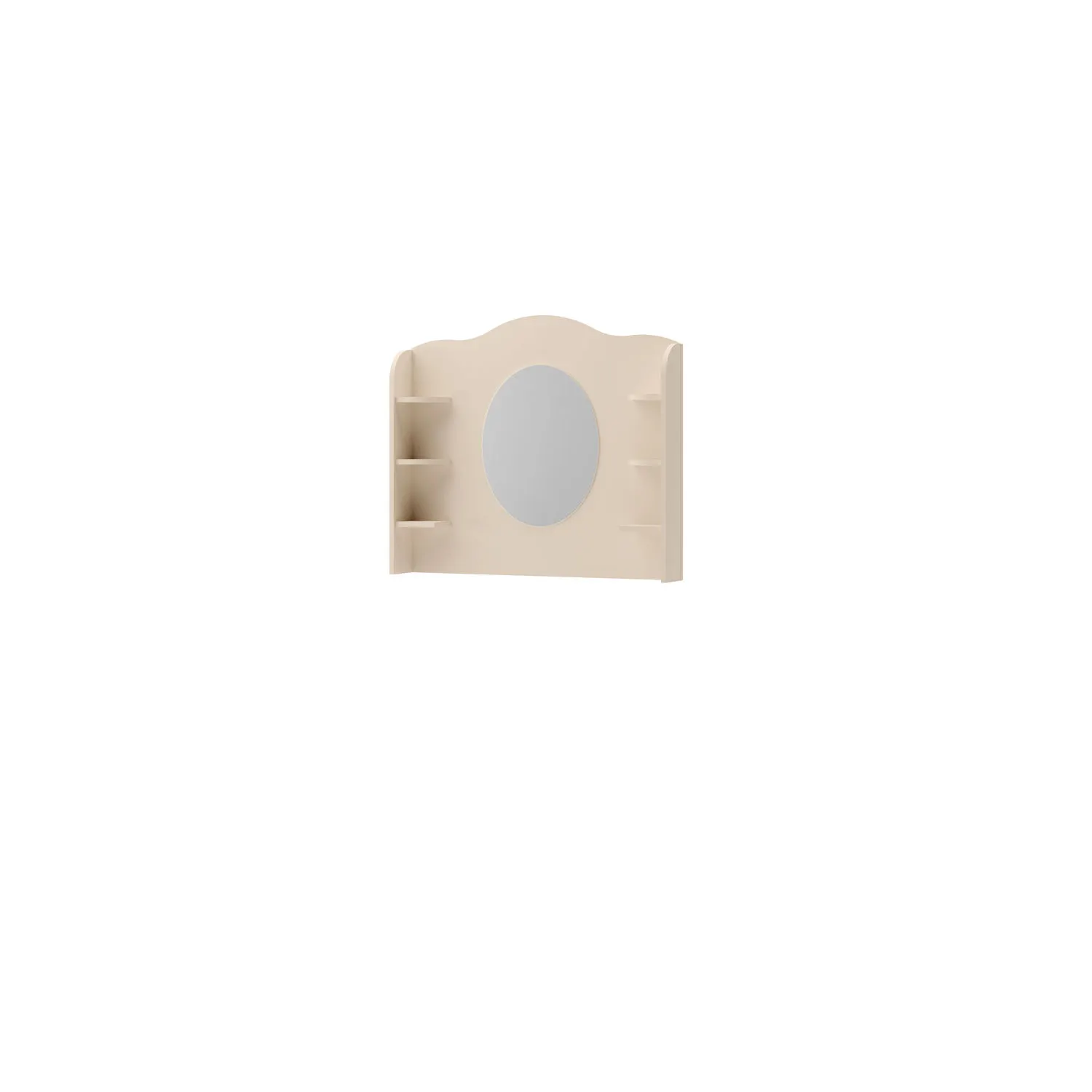 Nadstawka toaletka z lustrem i półkami STORY 06 beż piaskowy