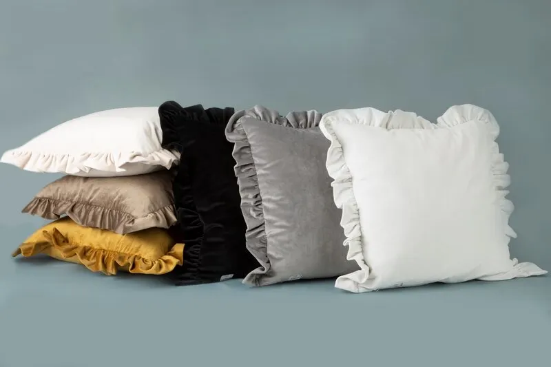 POSZEWKA VELVET 25 45 X 45 CM NIEBIESKI - EU_387645