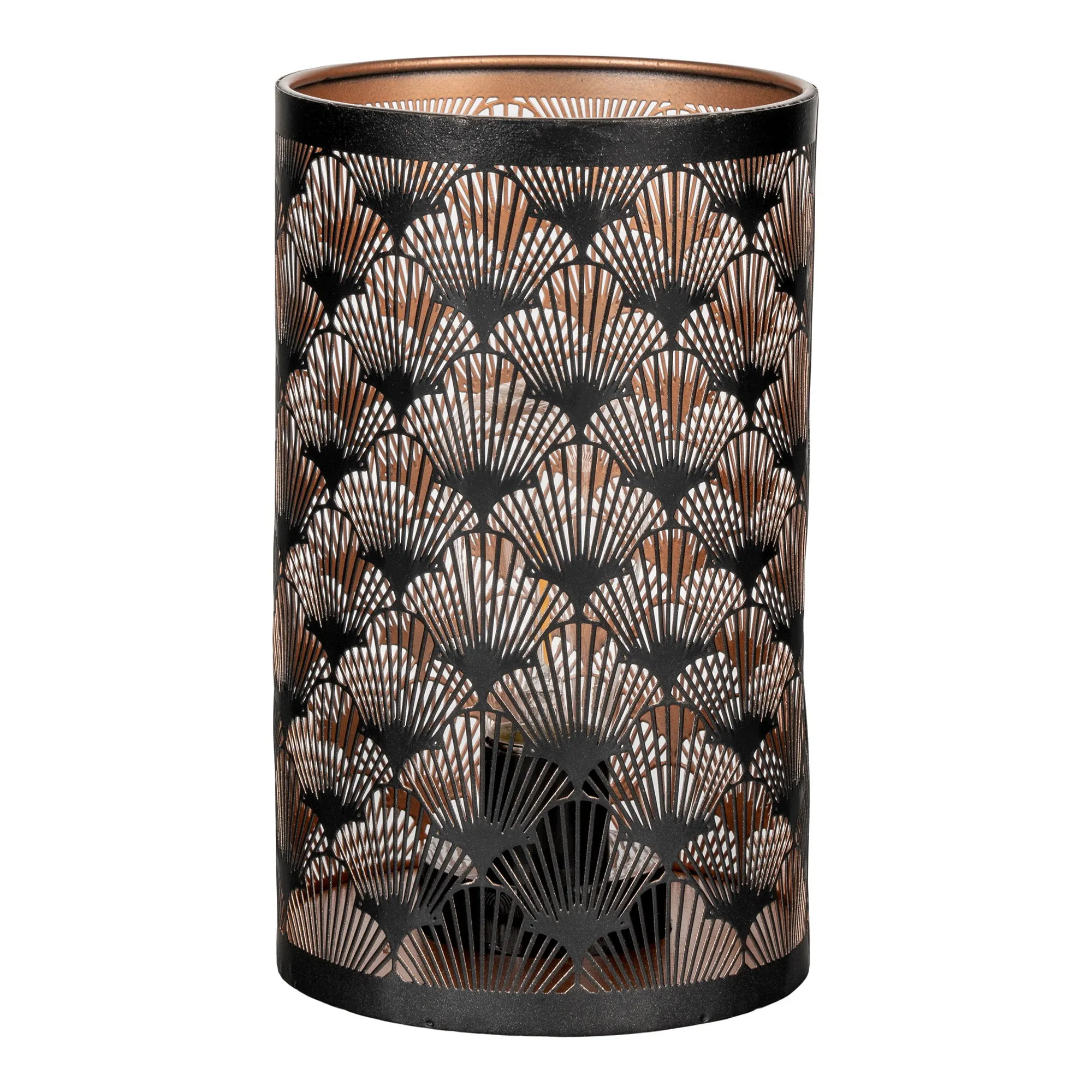 Latarnia LED miedziana NATA zestaw 60 szt. czarna - 6408500