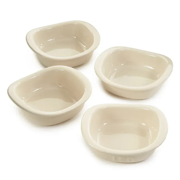 Kwadratowe ramekiny ceramiczne BALANCE 0,2 L, 4 szt. - ND_3950503