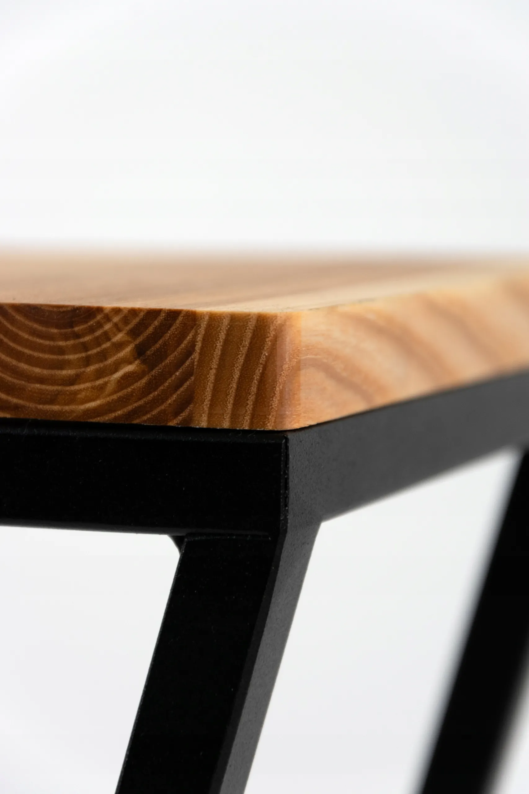 Kwietnik stojący VICHY XS metal drewno olejowane czarny naturalny - LD_TZ000221