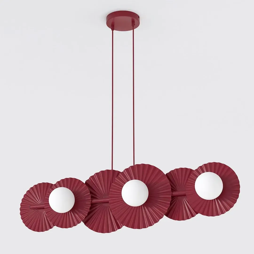 Lampa wisząca UMBRA 6 burgundowa - 1729/6