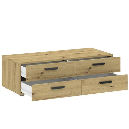 Komody niska z 4 szufladami BASIC TWO dąb artisan - INT_5003288