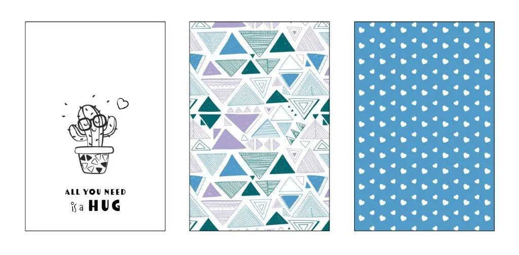 Ścierka zestaw 3 szt. KUKE 007 hug kaktus 40x60 wielokolorowy Wystrój domu, Wzór, Dywan