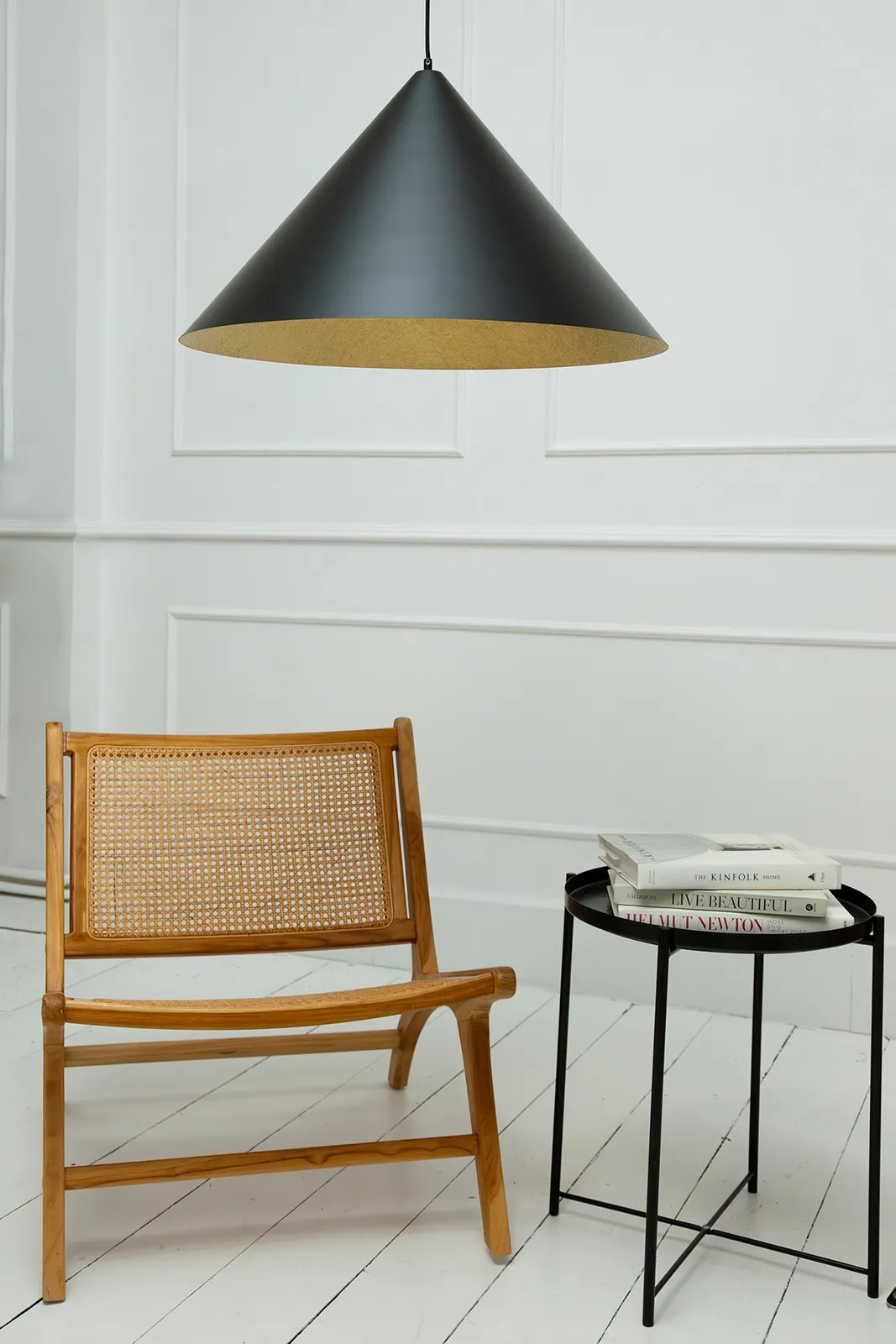 Lampa wisząca VESUVIO M czarno-złota