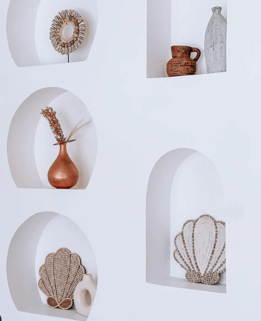 DEKORACJA ŚCIENNA Z MUSZLI BEACH Naturalny - MMWA0010S