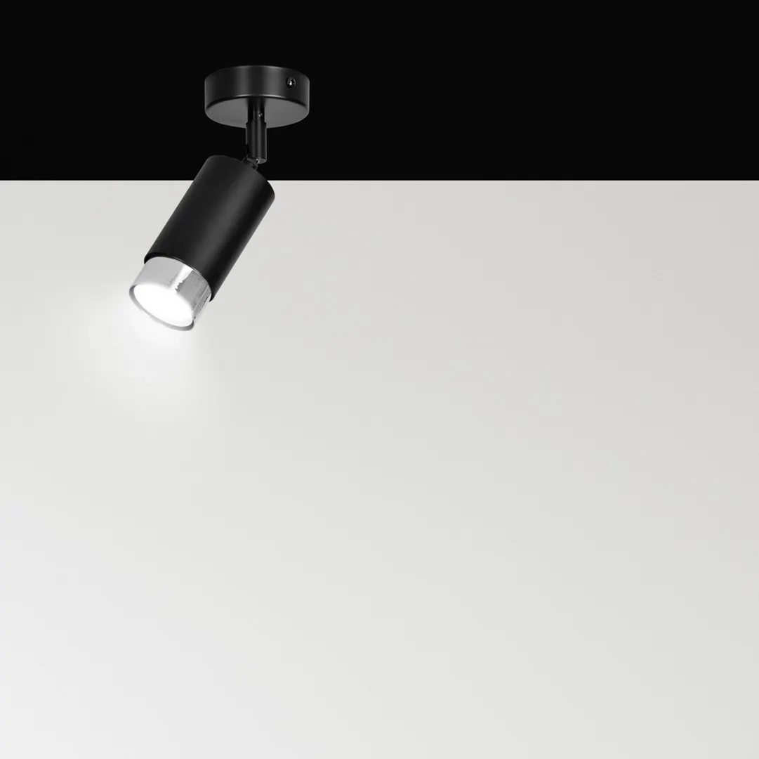 Lampa sufitowa HIRO 1 czarny chrom — zdjęcie 7