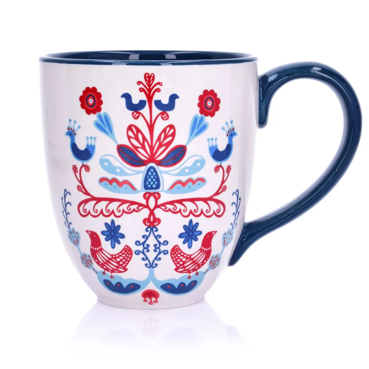 Kubek DUKA SCANDIK Jumbo 900 ml wzór niebieski