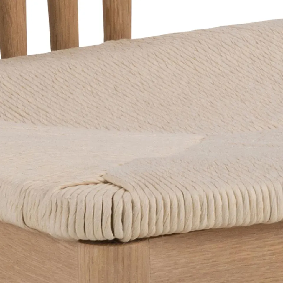 Krzesło COUNTRY Plecionka- Złamana biel, Dąb bielony ( zestaw 2 sztuk ) - 0000100352