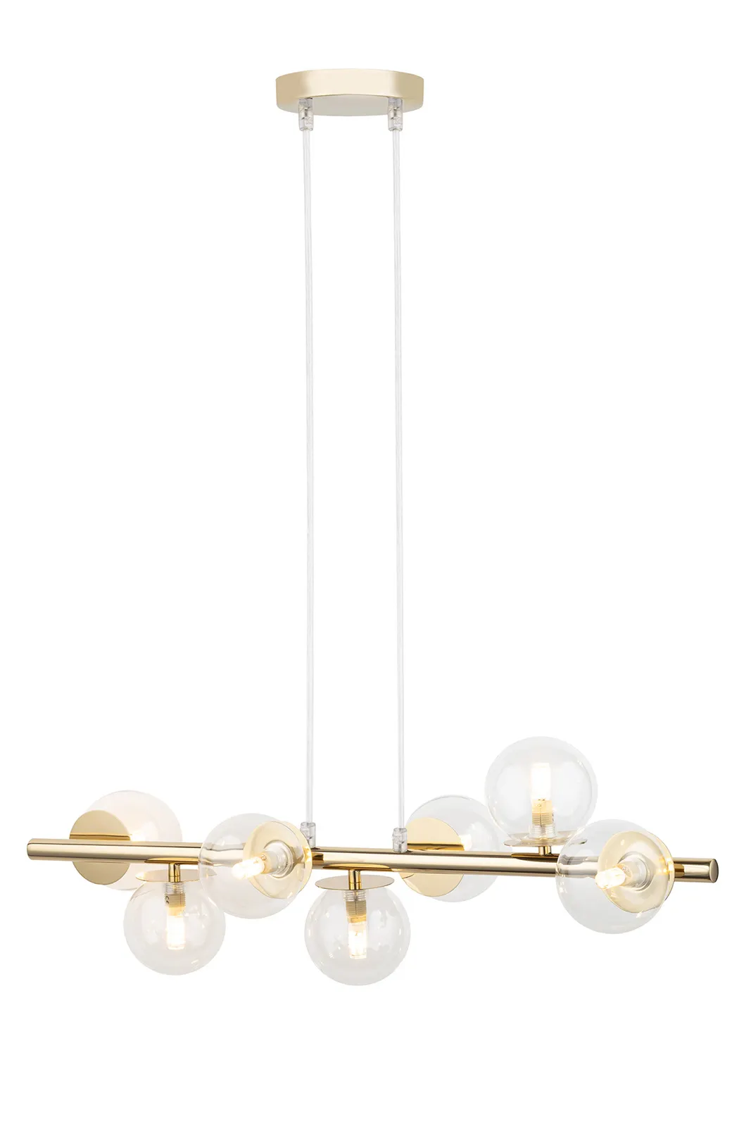 Lampa wisząca AVOLA 7 złota Lampa wisząca AVOLA 7 złota