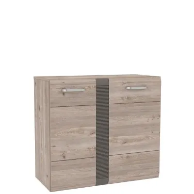 Komoda 2-drzwiowa LOCARNO 90 cm dąb nelson szara