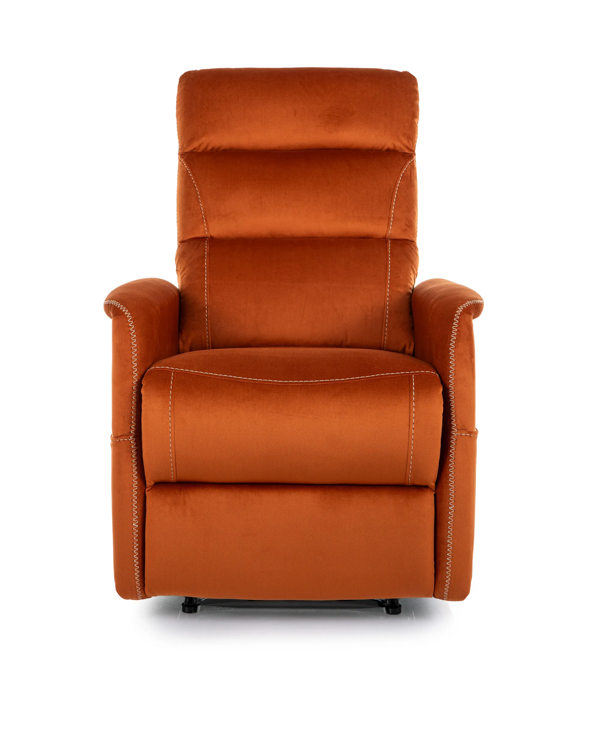 Fotel rozkładany SOLON M VELVET funkcja masażu cynamonowy - SOLONMVCY