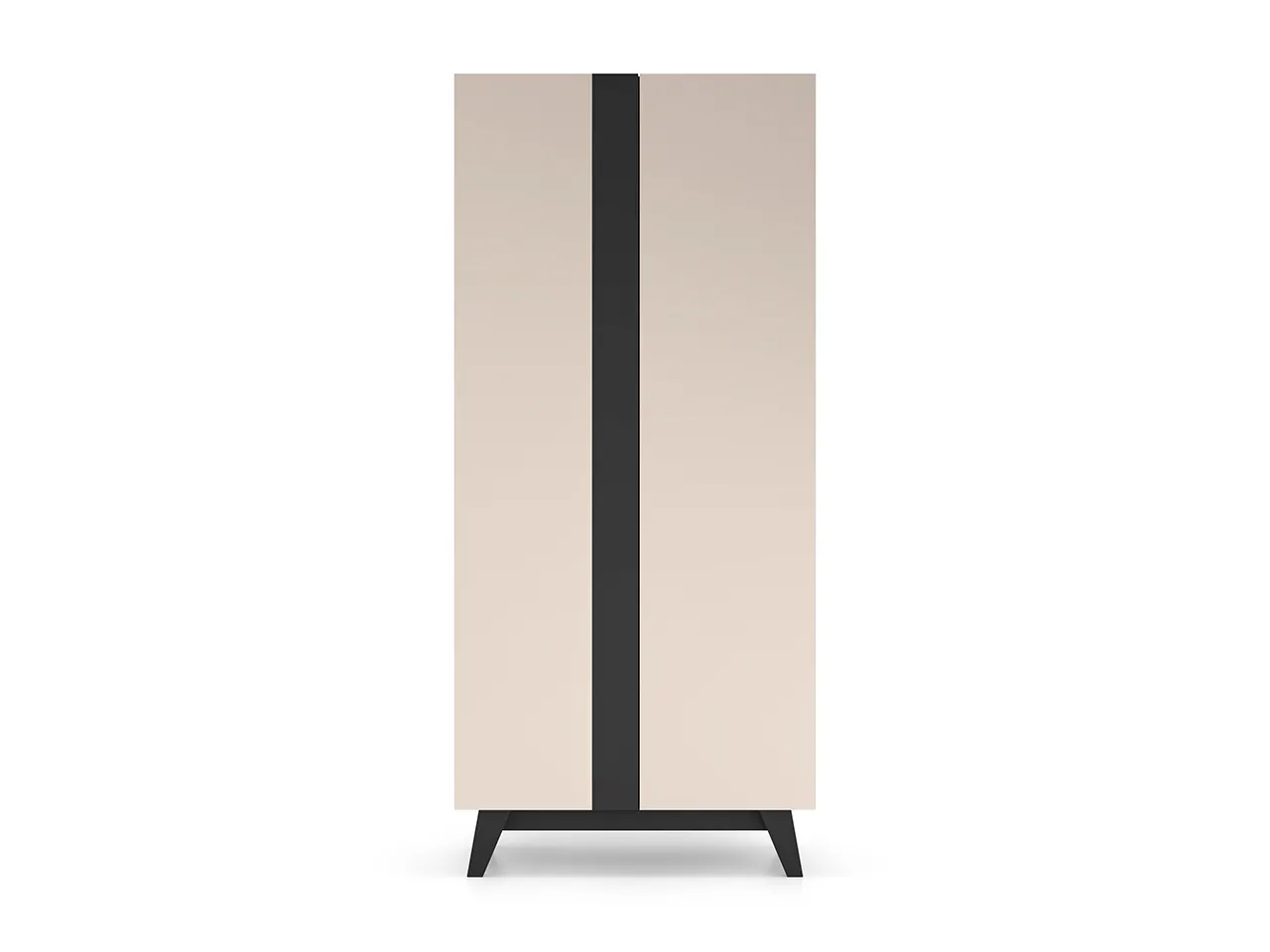 Szafa 2-drzwiowa FRESHION 200x90 beżowo-czarna - 1FRES01-001