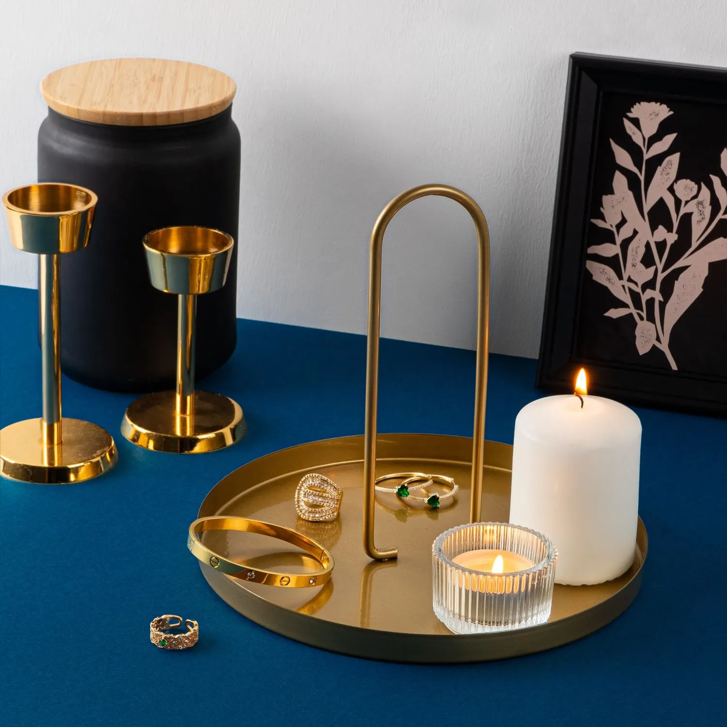 Metalowa ozdoba SIMI B złota - ASI_247HFM1111