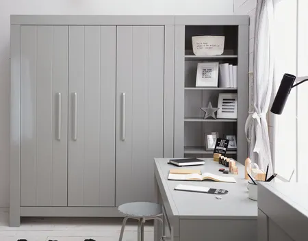 Regał z szufladą CALMO 70x205 szary - PIN_021-070-138