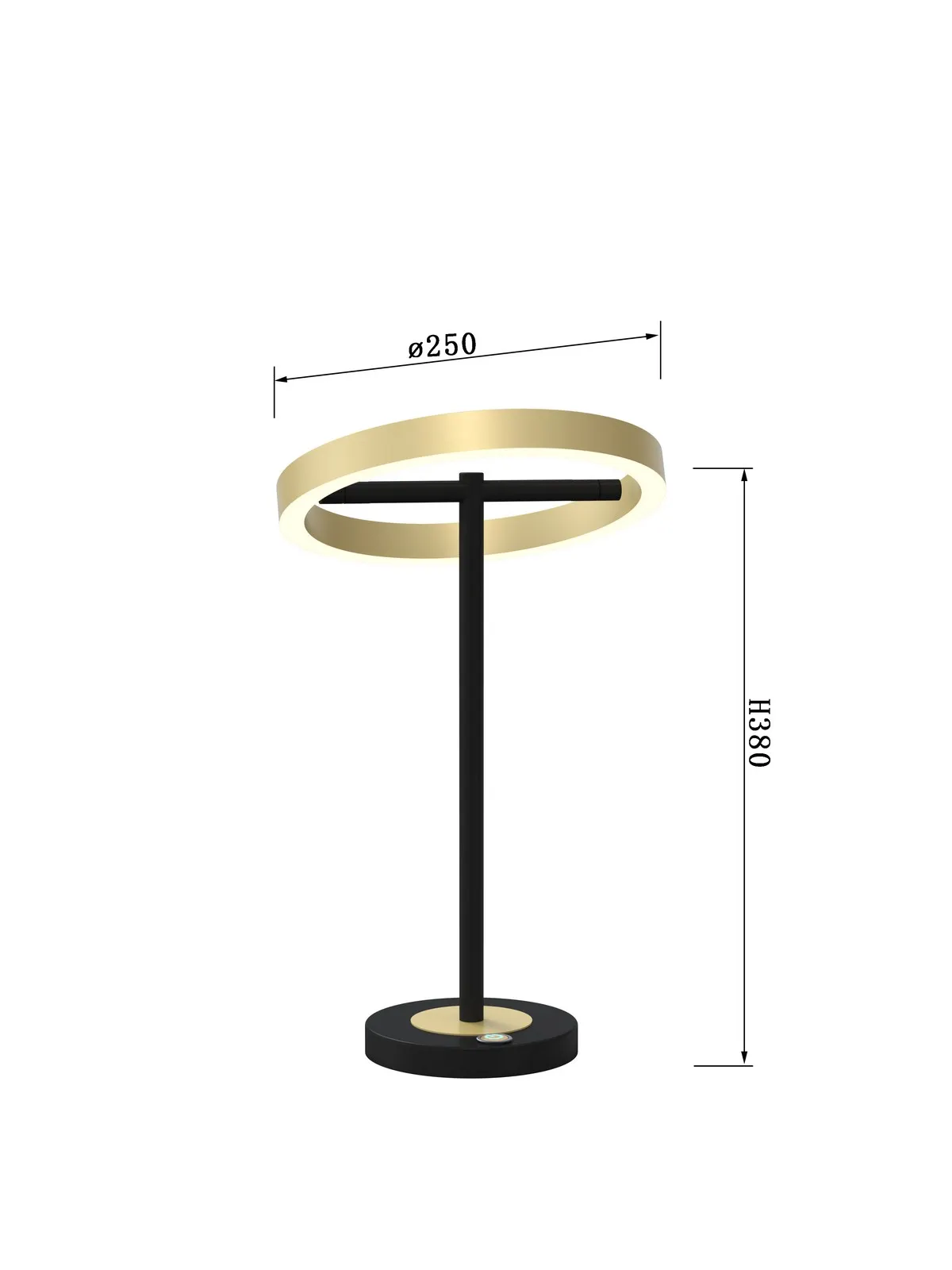Lampa stojąca Brest ledowa ( Trzystopniowy włącznik dotykowy ) 38 cm - 8016-104