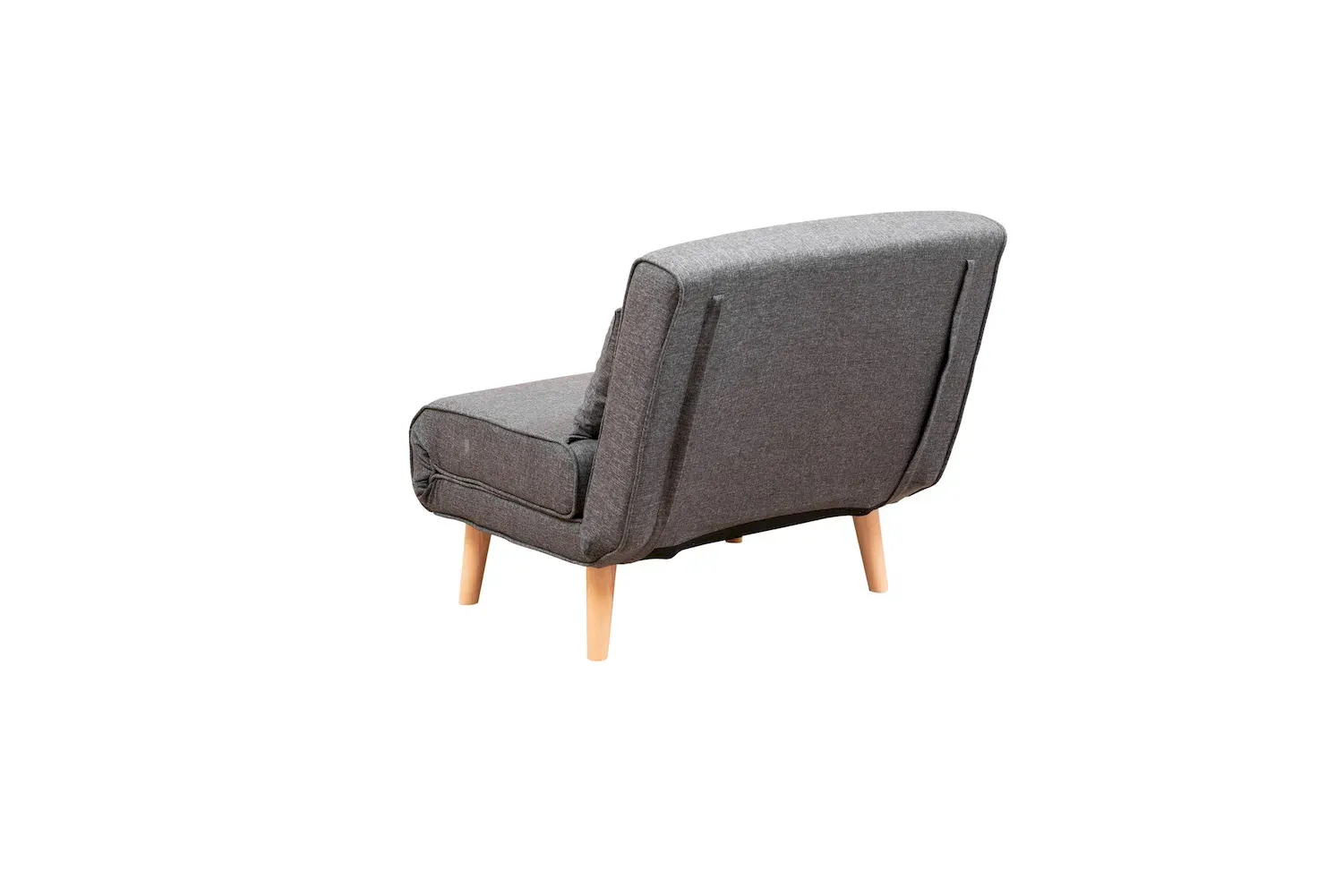 Fotel rozkładany FOLDE Single regulacja oparcia 14 poziomów- ciemnoszara - ASI_859FTN2328