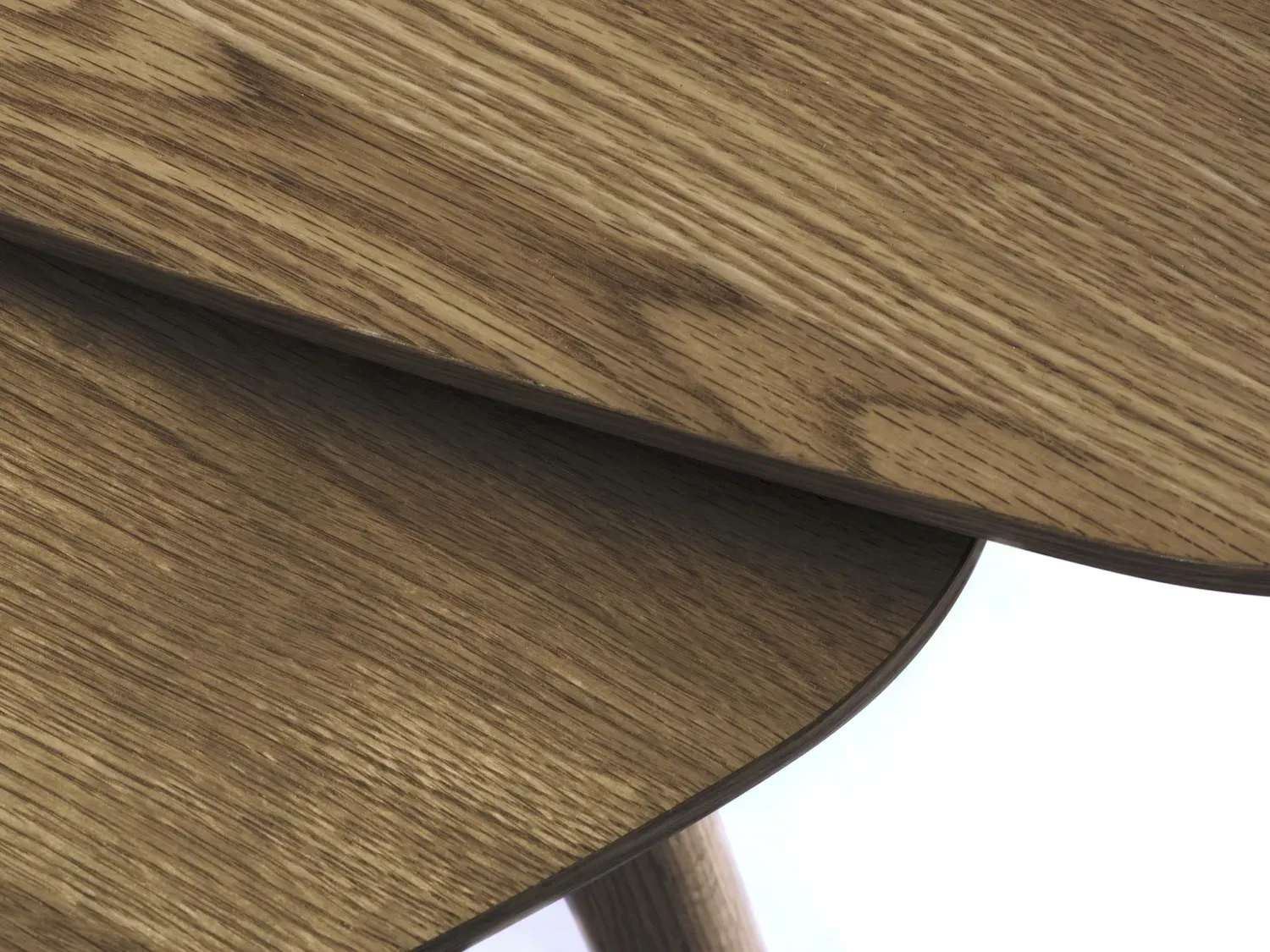 Zestaw stolików kawowych ADDA 2szt. (41x70cm - 45x100cm) - dąb wędzony - UN_48592930