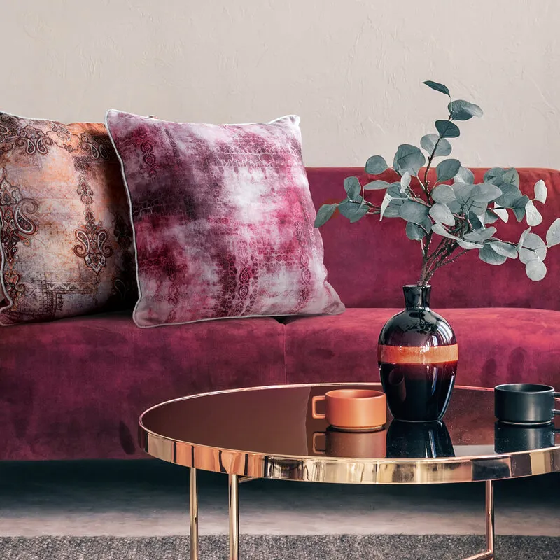 POSZEWKA LEN 19 45 X 45 CM BORDOWY - EU_415442