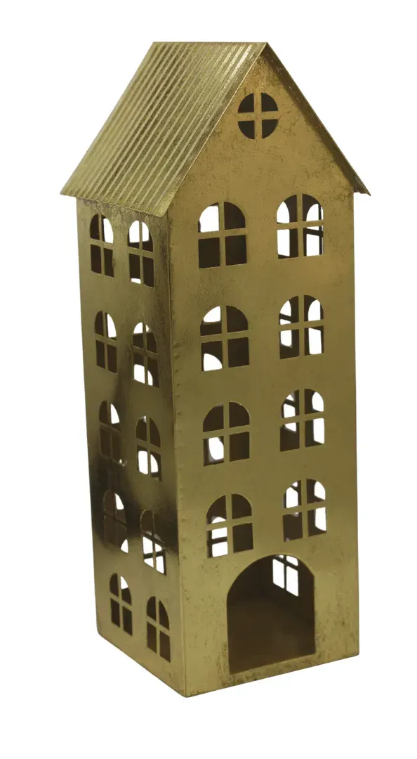 DOMEK metalowy MAŁY 1644 złoty