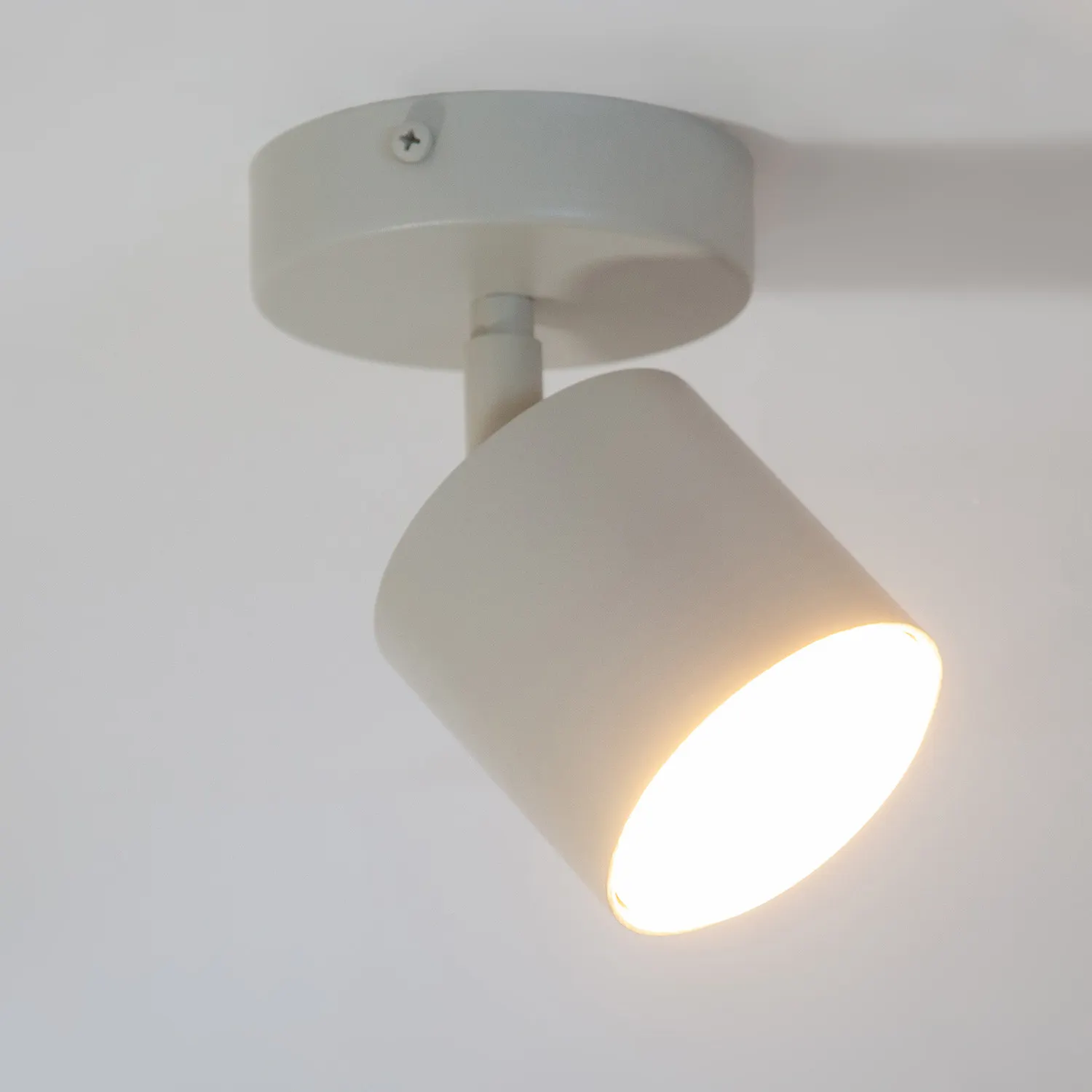 Kinkiet stalowy MILA 1 szary beż - SI_41352