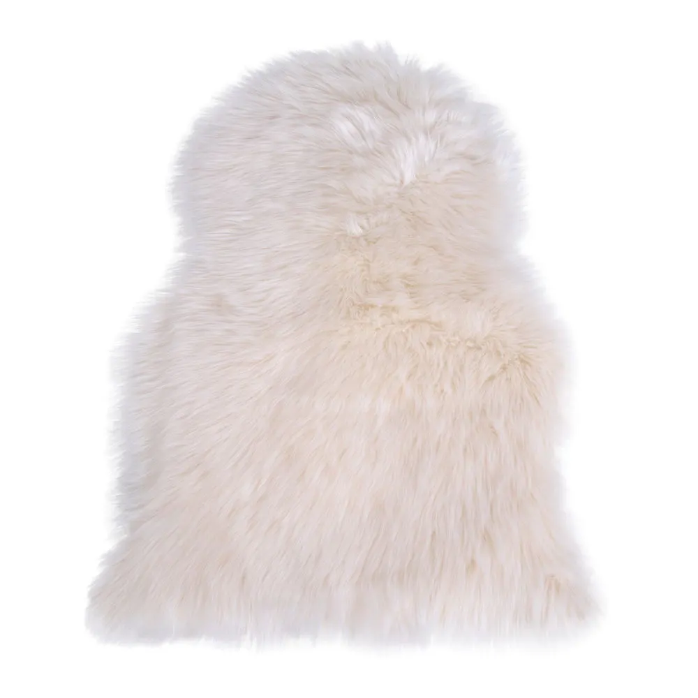 Skóra jagnięca sztuczna LAMBSKIN 50x85 cm kość słoniowa