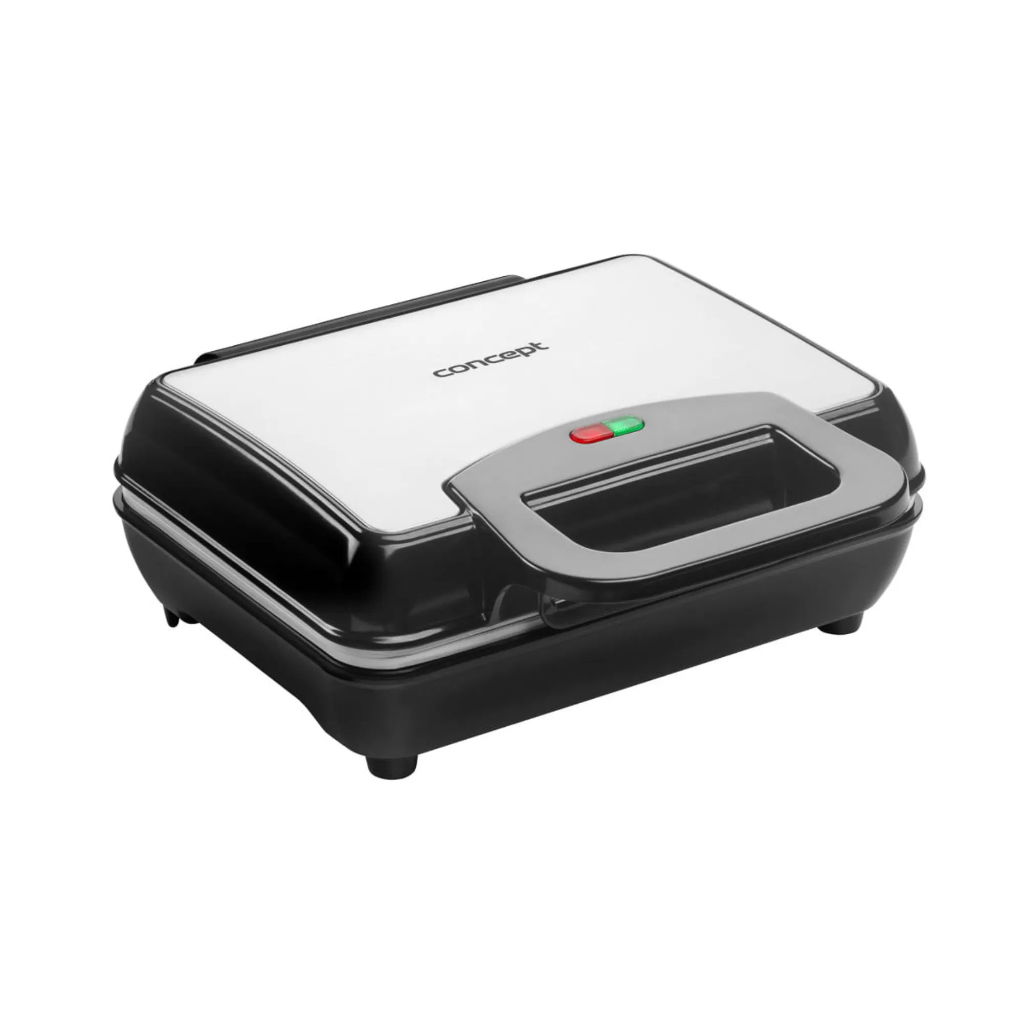 sandwich-maker, grill, elektryczny, czarny, metalowy