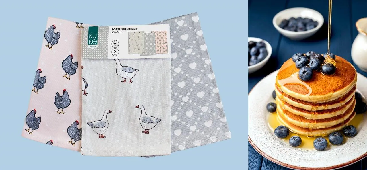 Ścierka zestaw 3 szt. KUKE 021 ptaki 40x60 wielokolorowy - FARO_30809