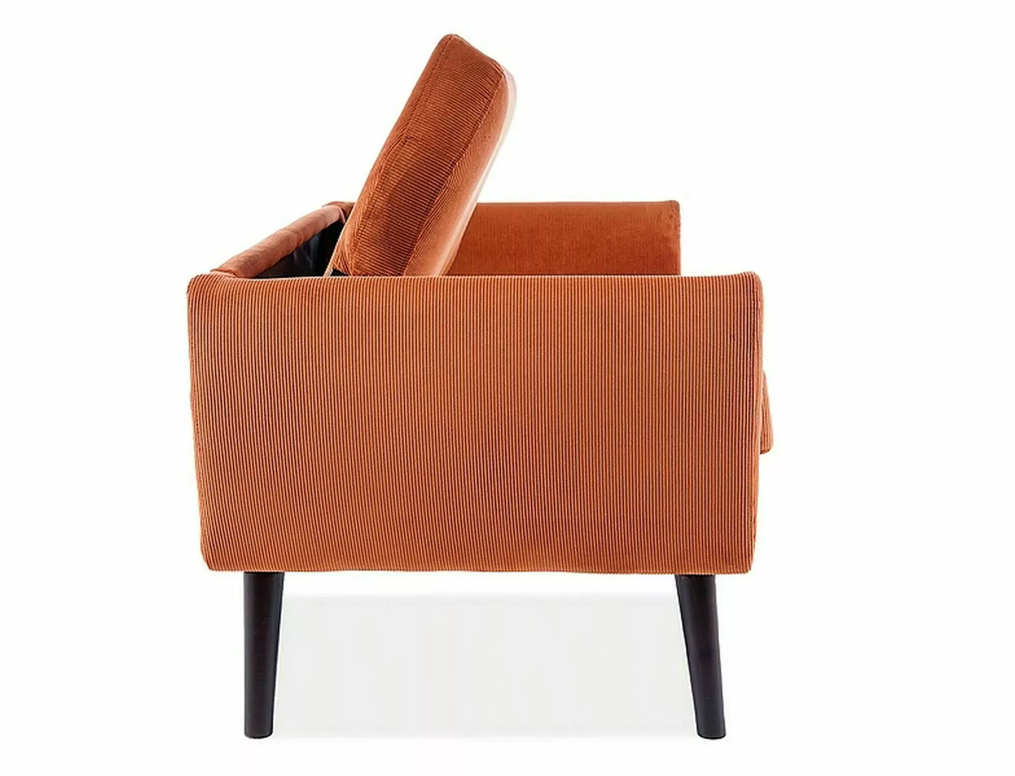 Sofa dwuosobowa MENA VELVET Bluvel 4215 cynamonowa wenge - MENAVCYW