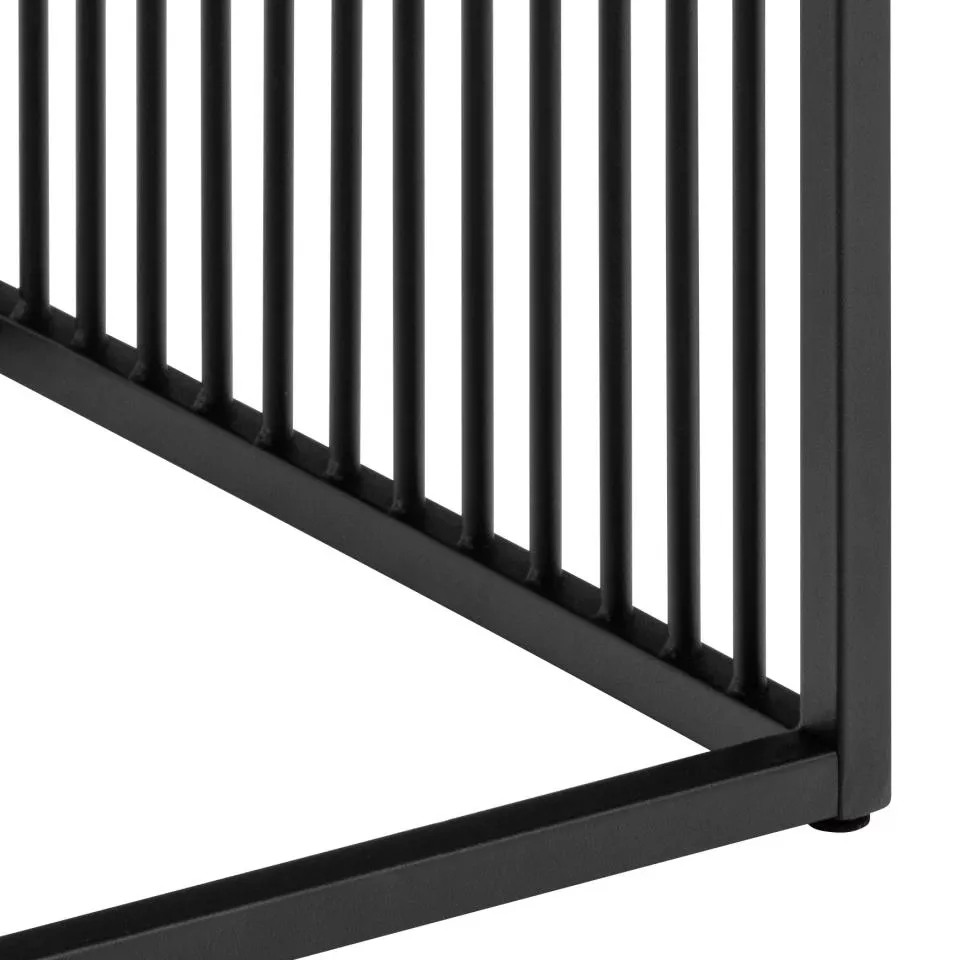 Stolik kawowy STRINGTON 40X40X42 Naturalny, Czarny - 0000102439