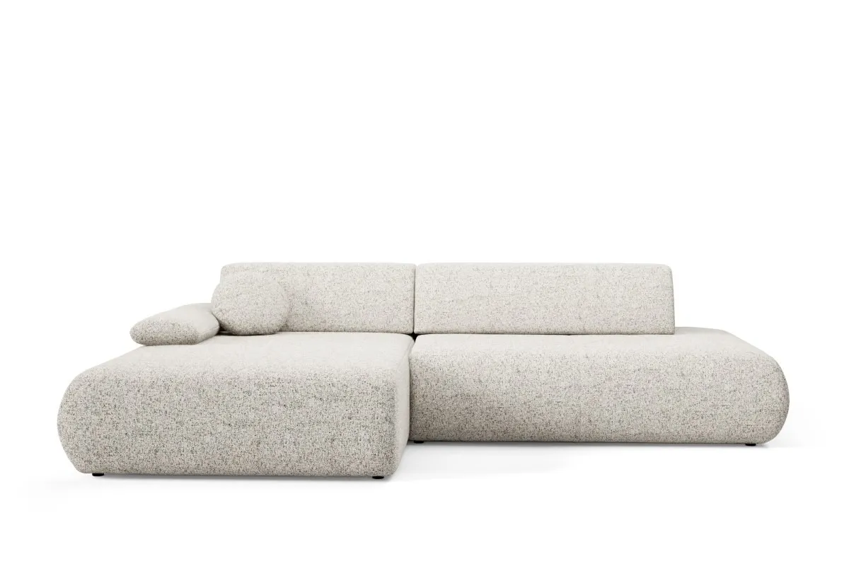 Narożnik rozkładany z pojemnikiem PUENTE 286 cm lewostronny beżowy - PUENTE_NAR_PUENTE06_L