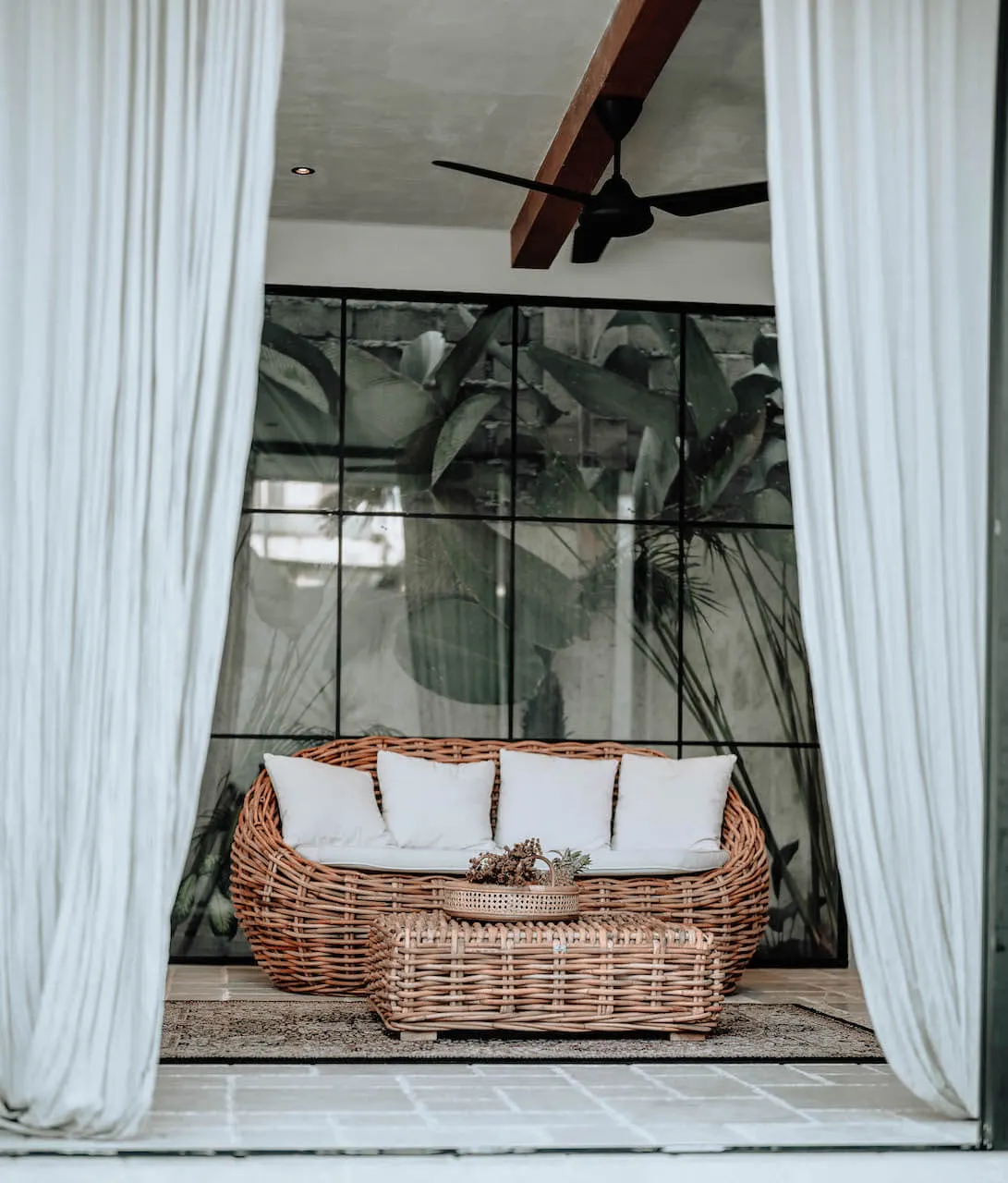 Sofa rattanowa INGKA HELEN 190 cm — zdjęcie 6