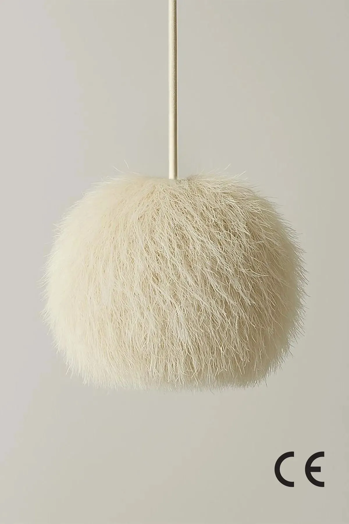 Żyrandol kulisty BK080 kremowy Lampa