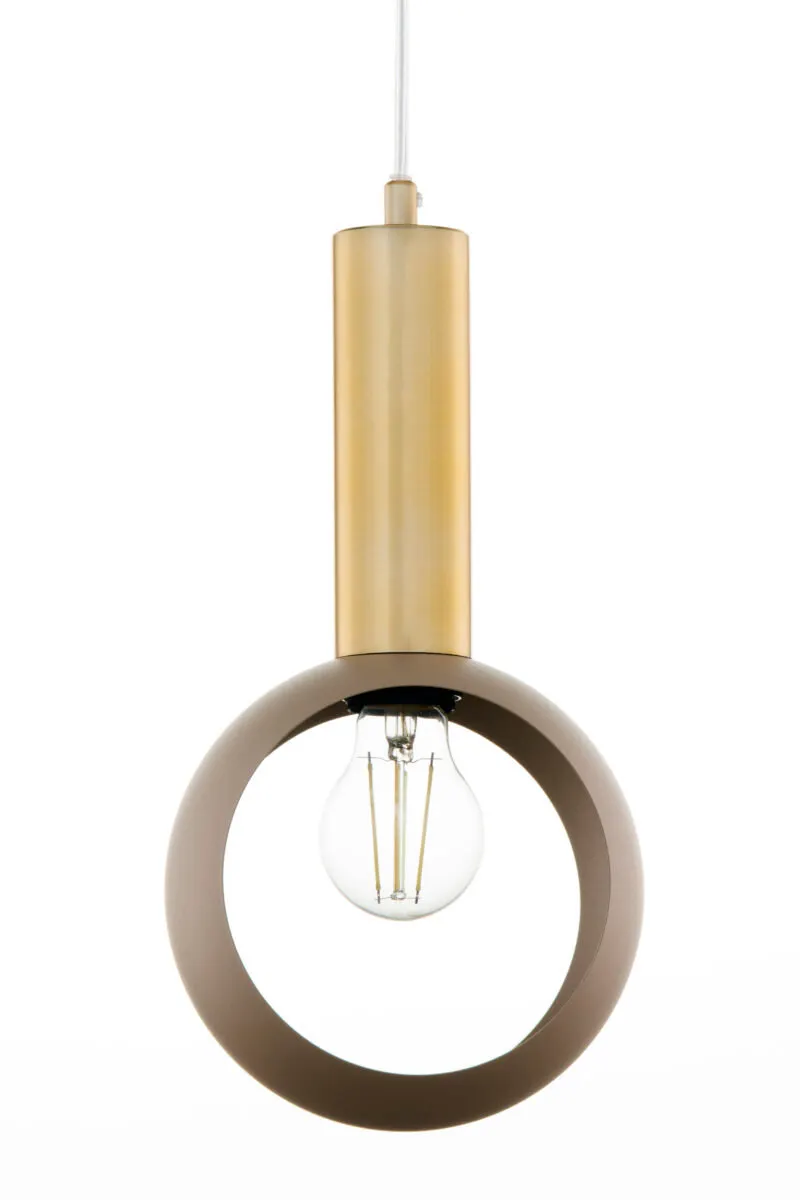 lampa wisząca, metaliczny kolor, kula żarowa, żarówka E26, zawieszenie kabel