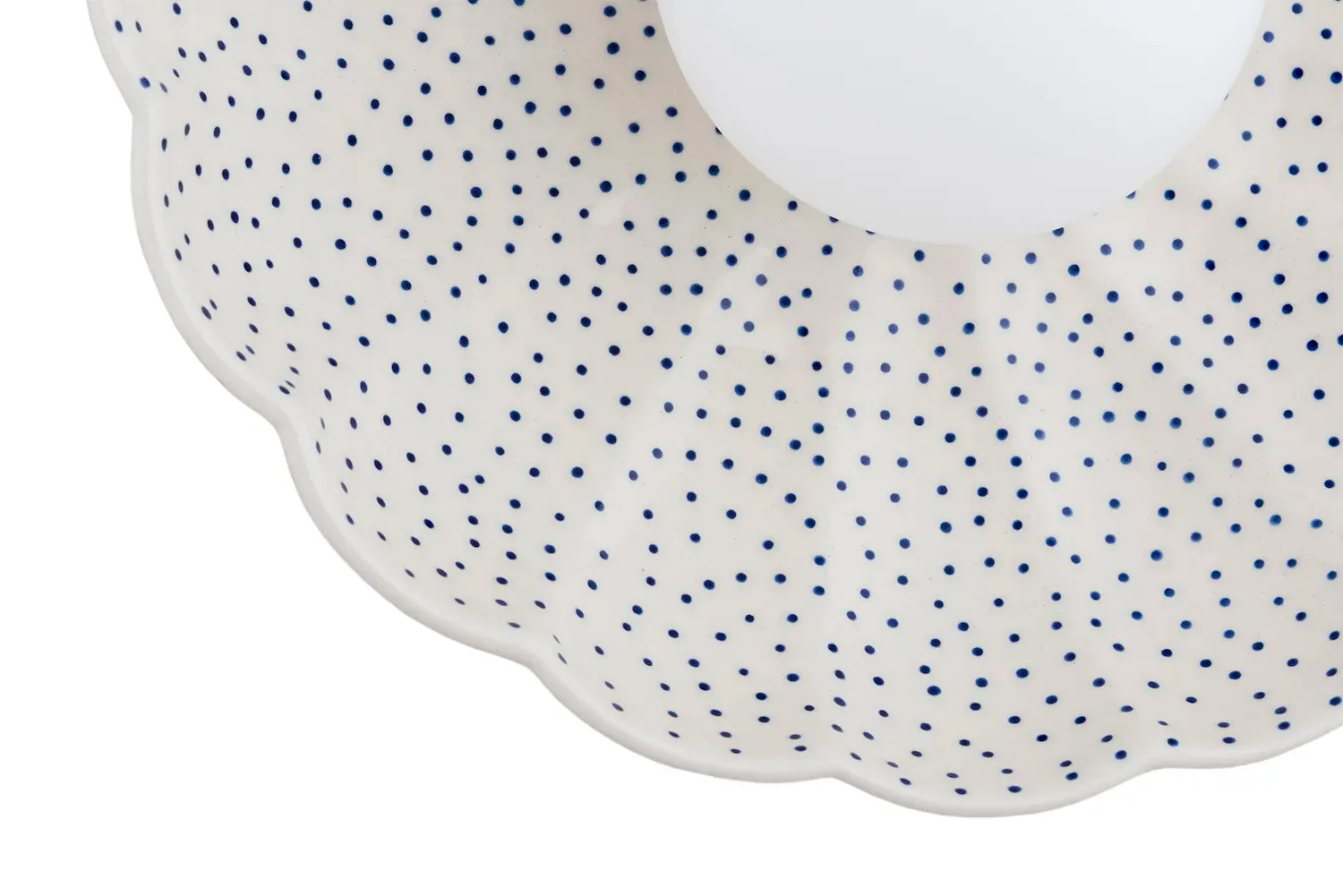 Kinkiet w kształcie muszli BOLL ceramika bolesławiecka kremowy - 8934