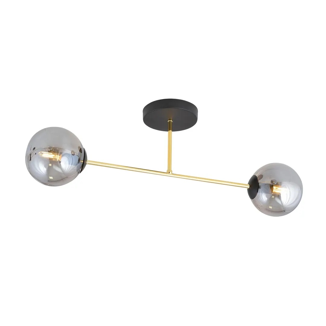 Lampa sufitowa MAGNUM 2 czarny złoty grafit - 1269/2