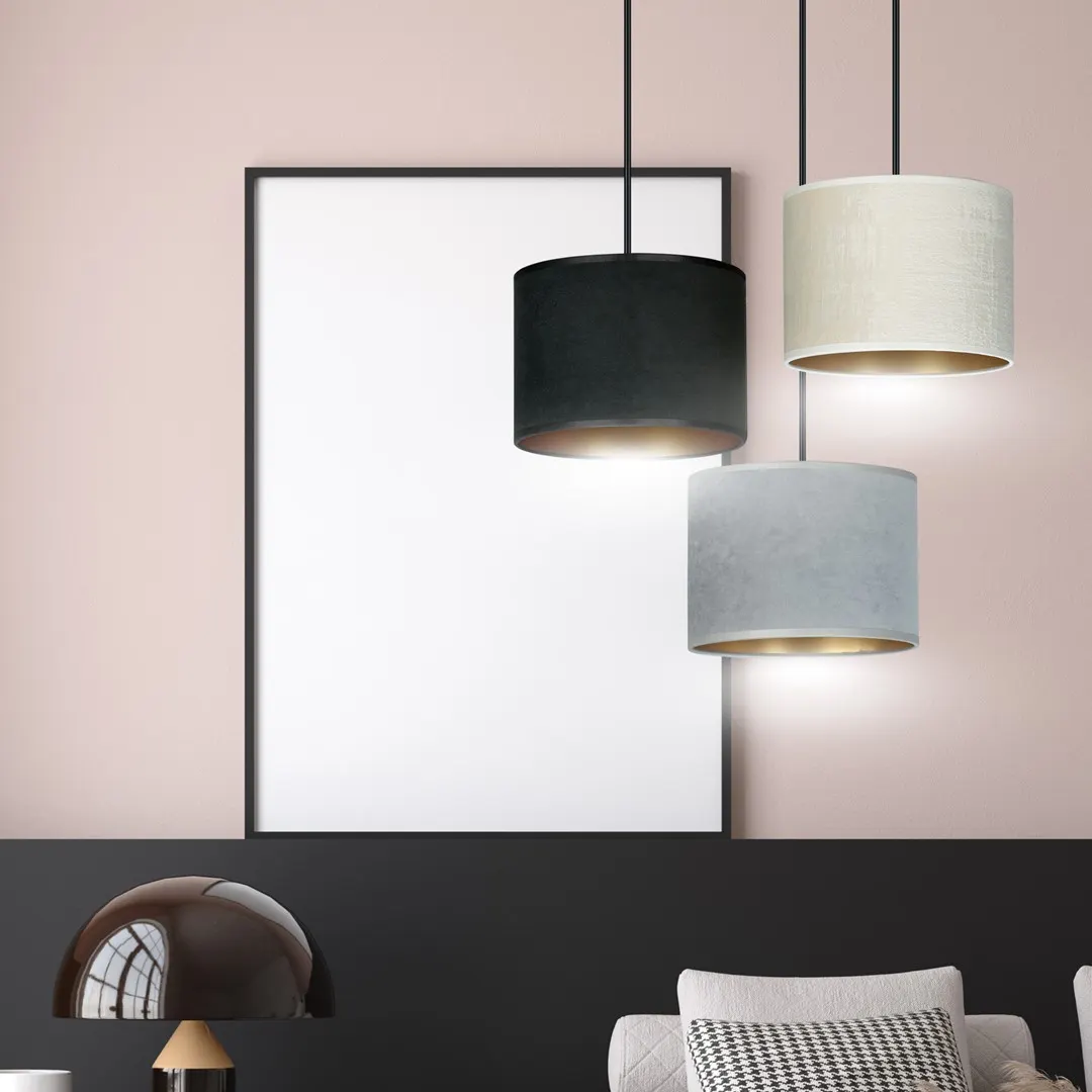 Lampa wisząca HILDE 3 PREM czarny MIX — zdjęcie 9
